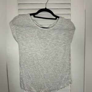 Grey shirt with cut out